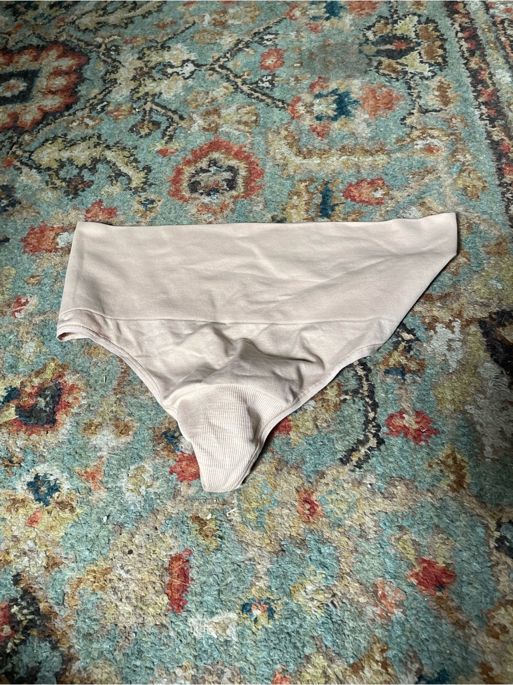 Seamless High-Waist Shapewear Thong - Light Nude